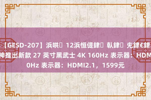 【GESD-207】浜哄12浜恒偍銉倝銉兂銉€銉笺儵銉炽儔 雷神推出新款 27 英寸黑武士 4K 160Hz 表示器：HDMI2.1，1599元