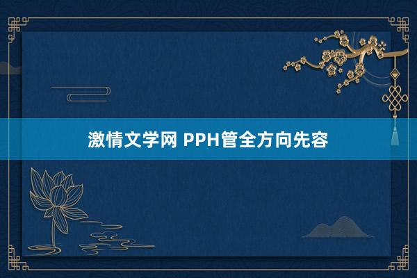 激情文学网 PPH管全方向先容