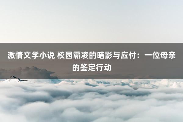 激情文学小说 校园霸凌的暗影与应付：一位母亲的鉴定行动