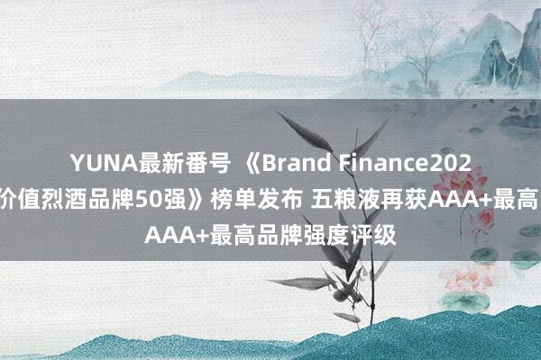 YUNA最新番号 《Brand Finance2024年全球最具价值烈酒品牌50强》榜单发布 五粮液再获AAA+最高品牌强度评级