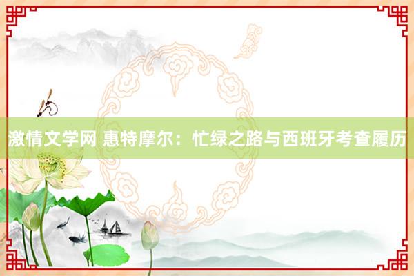 激情文学网 惠特摩尔：忙绿之路与西班牙考查履历