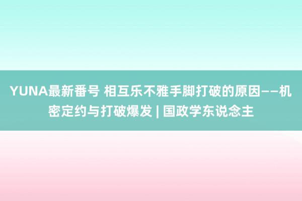 YUNA最新番号 相互乐不雅手脚打破的原因——机密定约与打破爆发 | 国政学东说念主