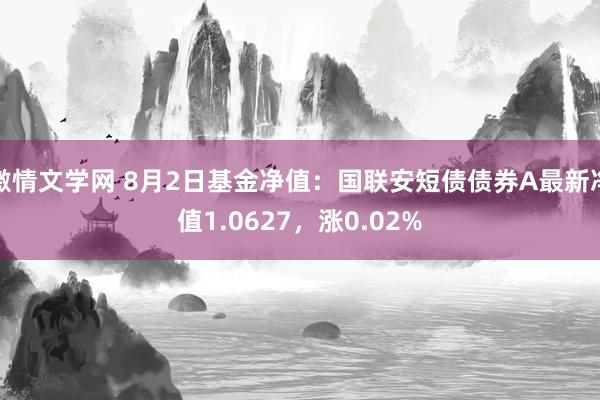 激情文学网 8月2日基金净值：国联安短债债券A最新净值1.0627，涨0.02%