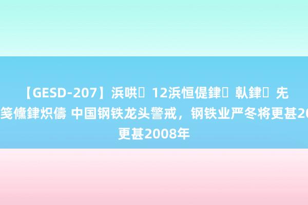 【GESD-207】浜哄12浜恒偍銉倝銉兂銉€銉笺儵銉炽儔 中国钢铁龙头警戒，钢铁业严冬将更甚2008年