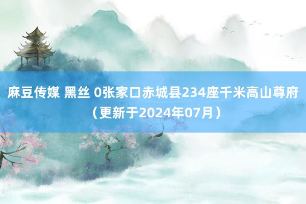 麻豆传媒 黑丝 0张家口赤城县234座千米高山尊府（更新于2024年07月）