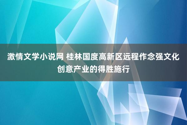 激情文学小说网 桂林国度高新区远程作念强文化创意产业的得胜施行